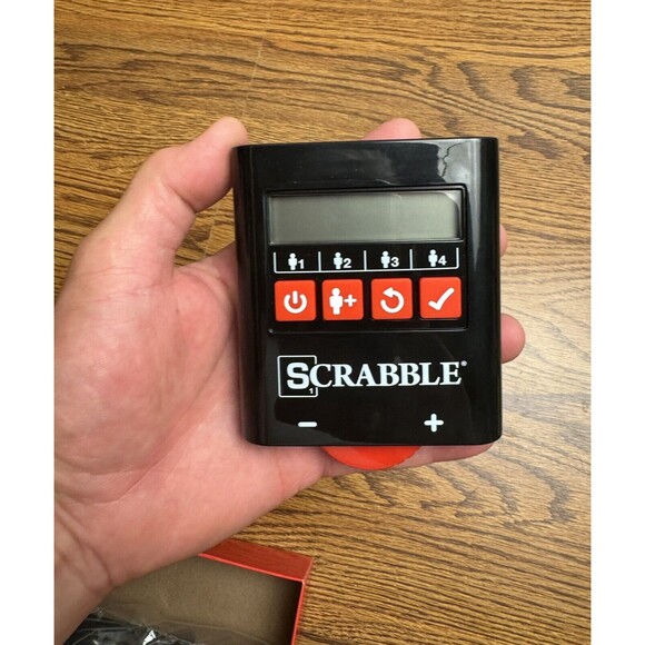 Scrabble Electronic Scoring Crossword Board Game Hasbro‎ Open Box - Picture 6 of 14